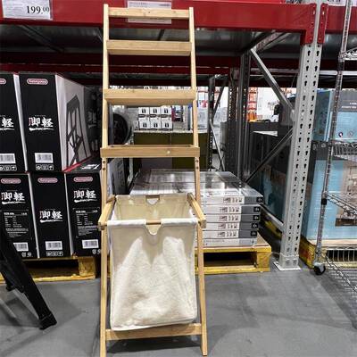 姆日式布艺洗衣浴室可折叠3ONX层置物架衣篮物脏山衣收纳筐脏衣服