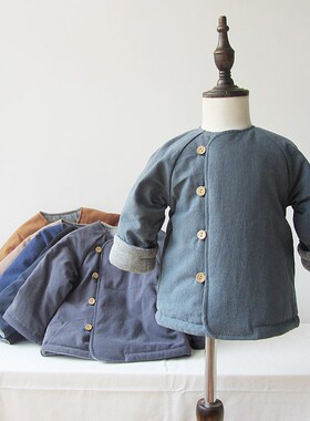 菊之布忆手工自裁自制冬季棉麻面料纯棉花棉O袄男女宝宝儿童棉花