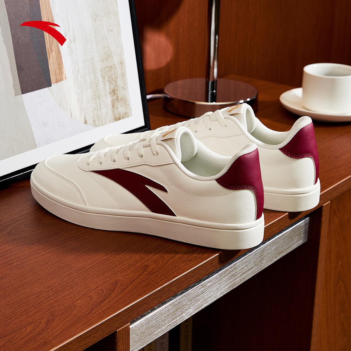 安踏活力丨经典薄底低帮板鞋男鞋2025秋季新款简约小白鞋运动鞋