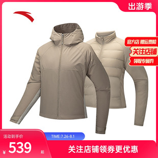 新款 安踏防泼水外套棉服内胆两件套女冬季 通勤休闲夹克162447626S