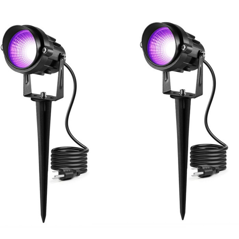 UV390nm紫光庭院灯插地灯可做365nm紫光5w7w10w12w地插灯草坪灯