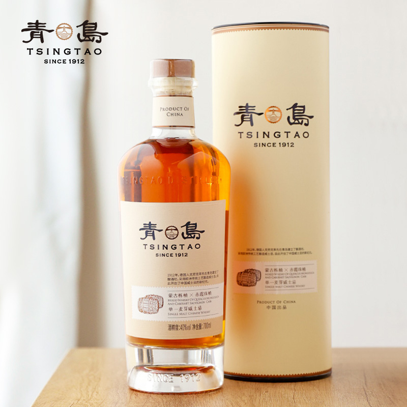 青岛700ML40%vo1干红双桶威士忌
