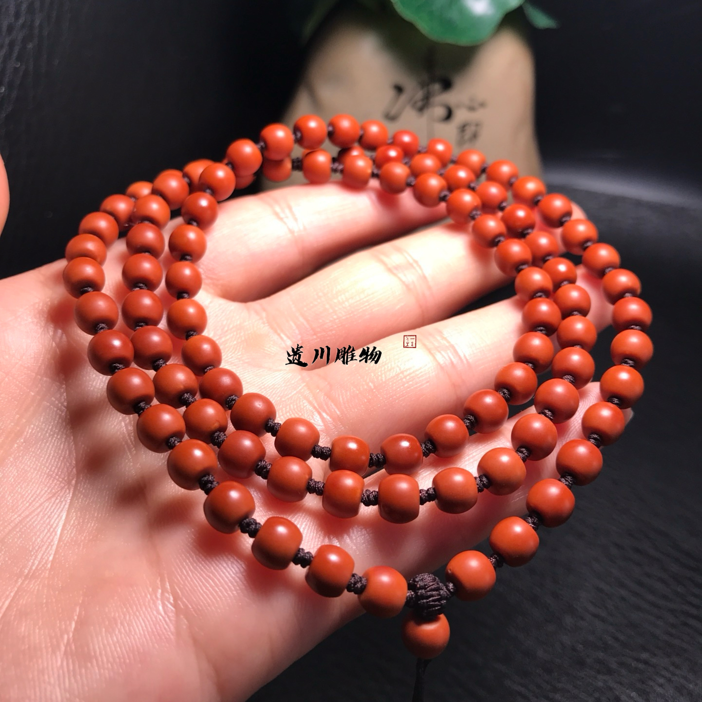 橄榄核尖老型桶珠108脖挂文玩手串男女精品纯手工佛珠念珠diy礼物