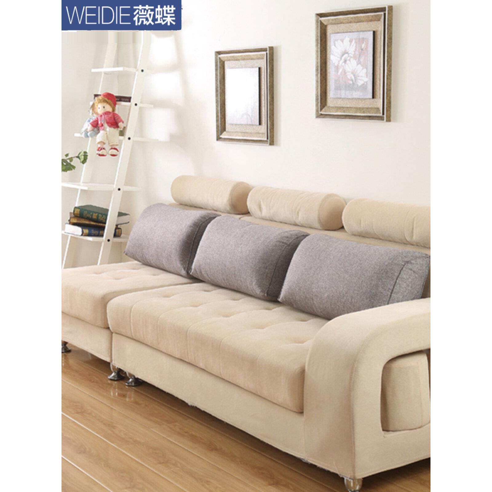 居家抱枕靠垫客厅沙发靠背垫 三角靠垫腰枕大号护腰靠枕可拆洗