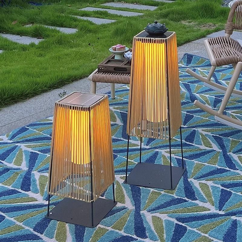 太阳能草坪灯户外防水落地灯别墅庭院花园布置氛围灯露台网红地灯