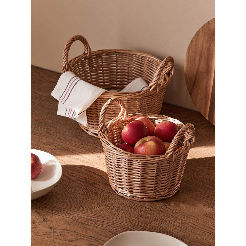 手工柳编收纳篮厨房藤竹编水果篮馒头筐手提篮野餐篮收纳筐鸡蛋篮,收纳整理,其他收纳篮,淘宝优惠券,粉丝福利购,淘宝优惠卷