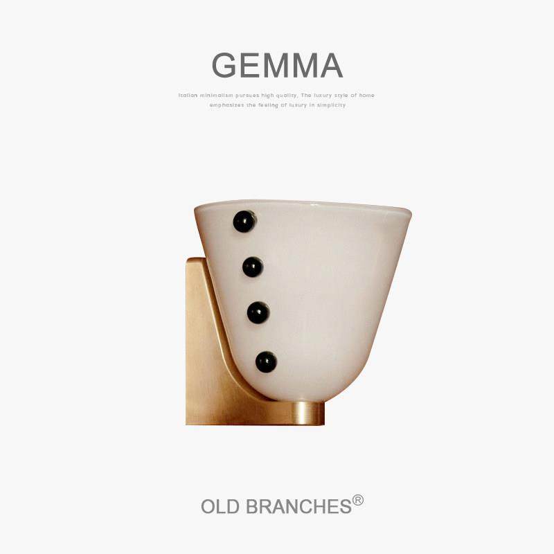 老树枝 GEMMA中古玻璃氛围灯复古设计感客厅背景墙墙走廊过道壁灯,家装灯饰光源,壁灯,淘宝优惠券,粉丝福利购,淘宝优惠卷