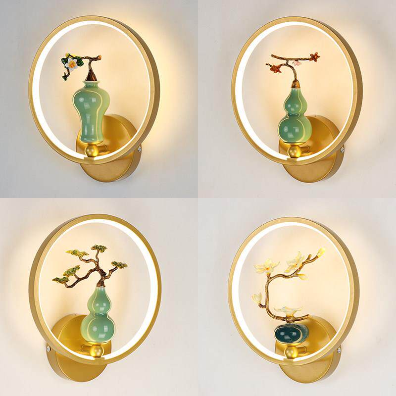 创意壁灯轻奢高级感背景墙网红饭厅茶楼走廊灯新款氛围卧室床头灯