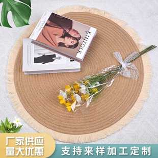饰餐垫 加厚棉线厨房隔热垫北欧餐垫耐高温防烫砂锅垫家居桌面装