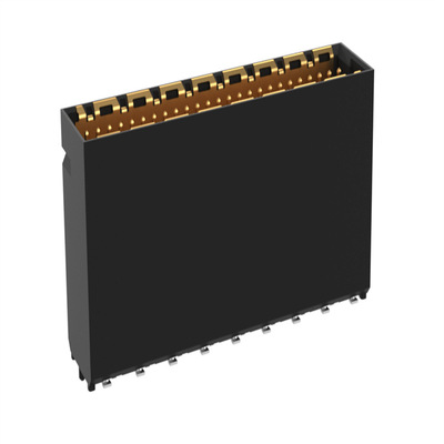 德国ERNI224559PCB连接器1mm垂直式公型50pin数据传输率25 Gbit/s