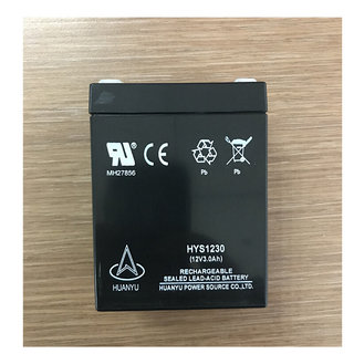 HUANYU蓄电池 HYS1230 12V3AH监护仪 仪器仪表 应急电源电瓶