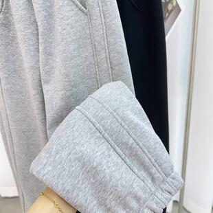 2025春秋新款爆款休闲运动萝卜裤小个子卫裤灰色裤子收口女束脚裤