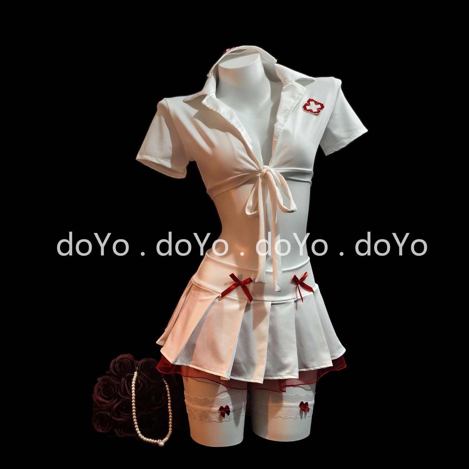doYo情趣内衣2026新款性感小胸白色护士制服诱惑纯欲衣服战袍套装