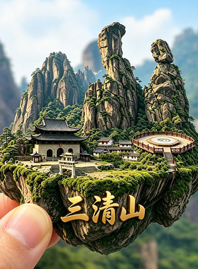 【三清山冰箱贴】江西风景名胜旅游纪念装饰品金属浮雕文创伴手礼
