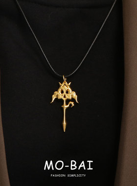 卡通二次元游戏周边罗刹十字架项链cos道具钥匙扣包包装饰品挂件