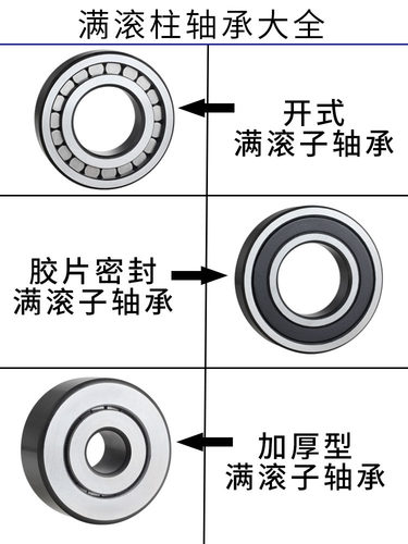 加厚重载满滚柱圆柱滚子轴承