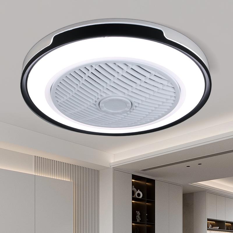 卧室旋转风扇灯新款现代简约带风扇吸顶灯主卧室灯书房吸顶风扇灯