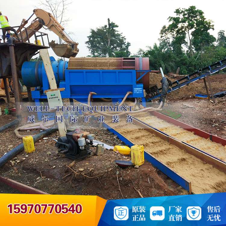 清洗含泥量高的滚筒筛设备 GT1015型分级脱泥滚筒筛分设备