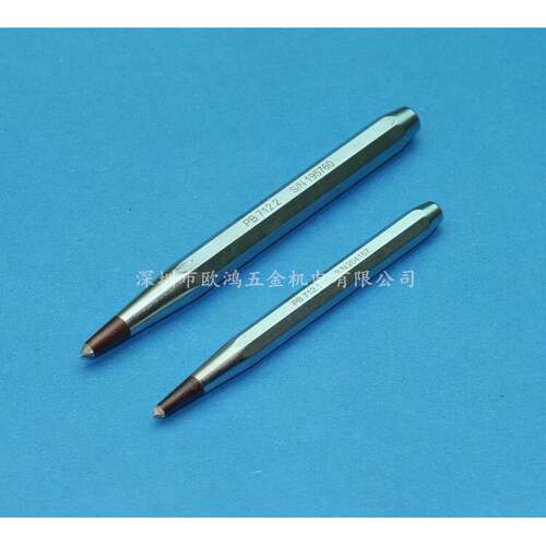 进口工具瑞士PB 712.1 2 带硬质合金八棱柄中心冲头 中心冲