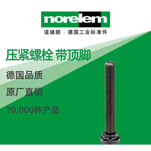 norelem德国原厂直供诺瑞朗NLM05241压紧螺栓 带顶脚