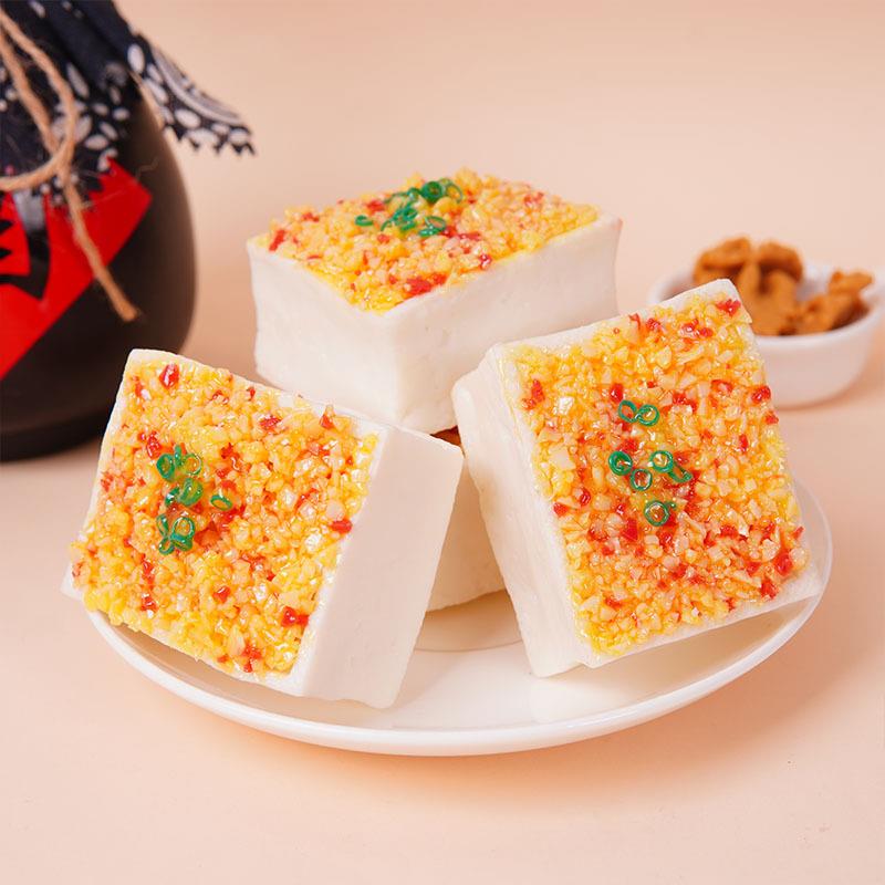 仿真食物蒜蓉豆腐块冰箱贴假食品豆腐夜市摆摊烧烤店菜品摆件模型