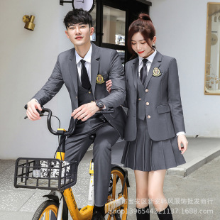 春秋冬老师西服套装套裱校服西装班服装女士幼儿园女幼师工作服