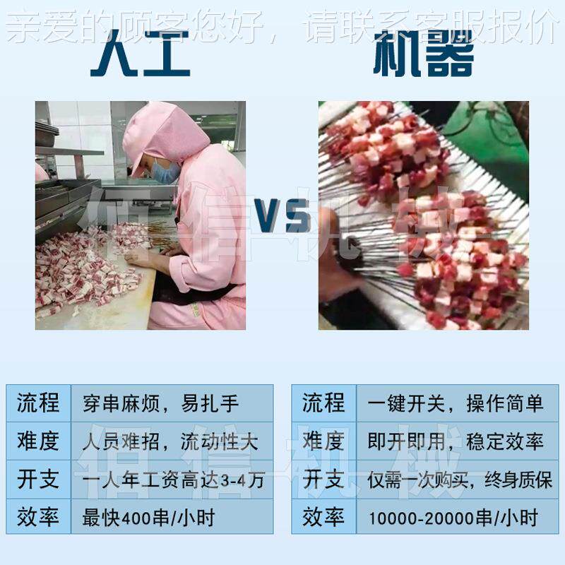 多功能黄串金贝柱海螺肉穿机备北海XWZ翅鱼条穿设 夹串心脆排穿串