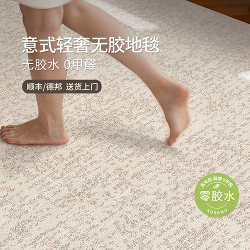 AOSEMU法式轻奢防水防污无胶地毯
