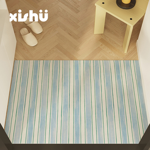 西树 pvc入户门可擦免洗进门地垫可裁剪玄关大门口脚垫皮革地毯