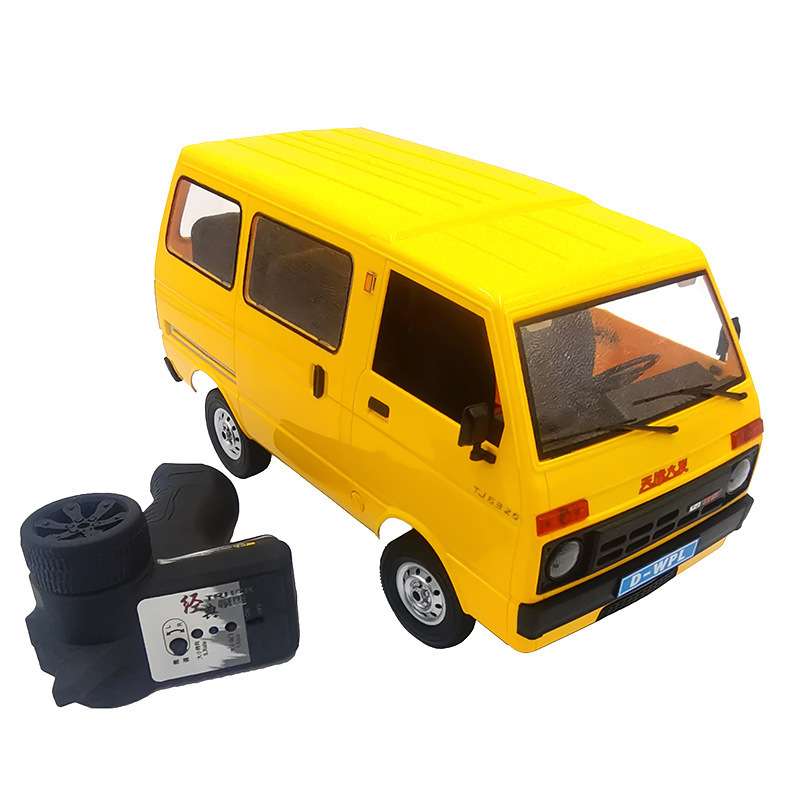 D42天津大发仿真全比例遥控车 WPL顽皮龙面包车1:10D12模型