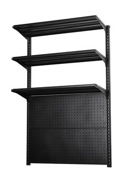 贫美洞洞板墙上隔板置物架系统搁板书架北欧中古壁挂系统金属架