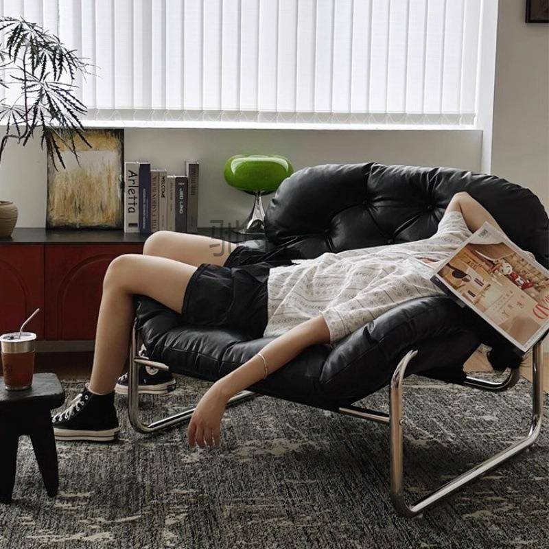 pq单人沙发椅客厅极简休闲椅子现代高端午休组合椅阳台卧室懒人椅