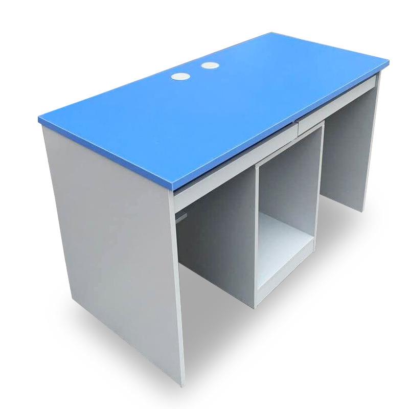 简约单人双人学生微机室电脑桌学校电教课桌培训室电脑桌写字台