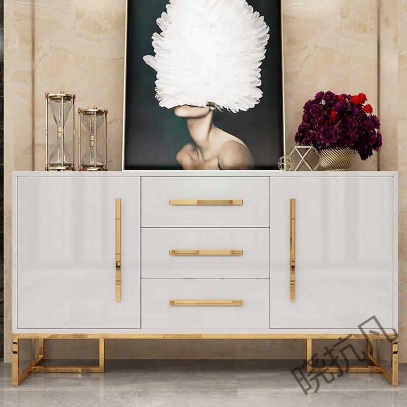 xkf3大理石餐边柜现代简约家用玄关柜北欧轻奢餐客多功能储物柜子