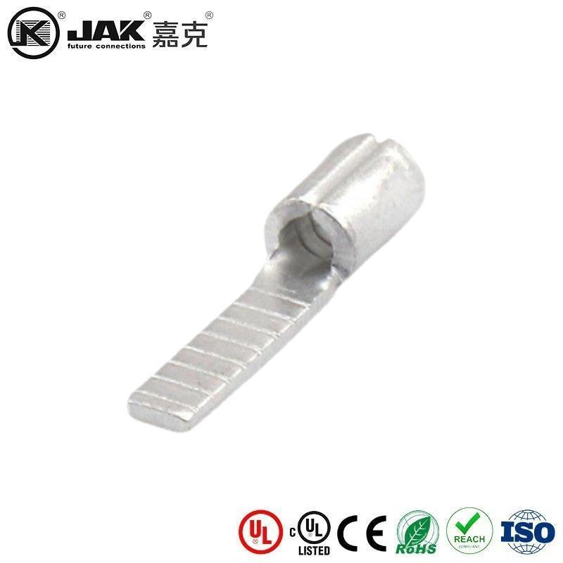 DBN1.25-10片形裸端头紫铜线耳接线扁针裸端子冷压端子铜鼻KST