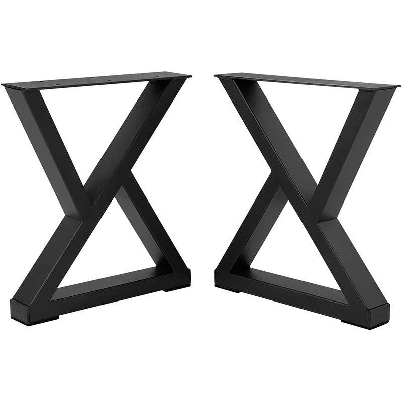 简约铁艺桌腿桌脚支架金属桌脚餐桌腿茶几办公吧台桌腿