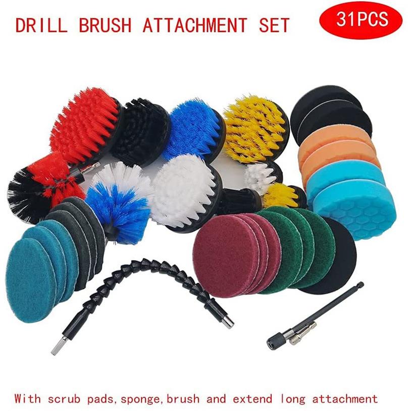 电钻刷31件套电动清洁套装厨房卫生间墙面清洁刷头套装