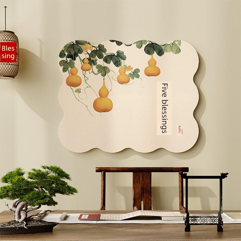 五福临门磁表箱装饰画免打孔开关箱阻挡挂画电箱总开关掩盖丑陋