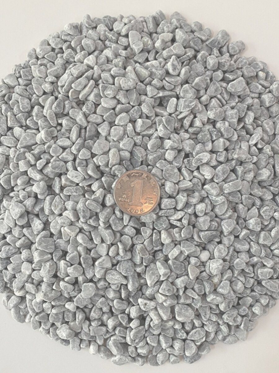 50斤浅灰色景观砾石海浪灰水洗石枯山水庭院花园造景碎石子洗米石