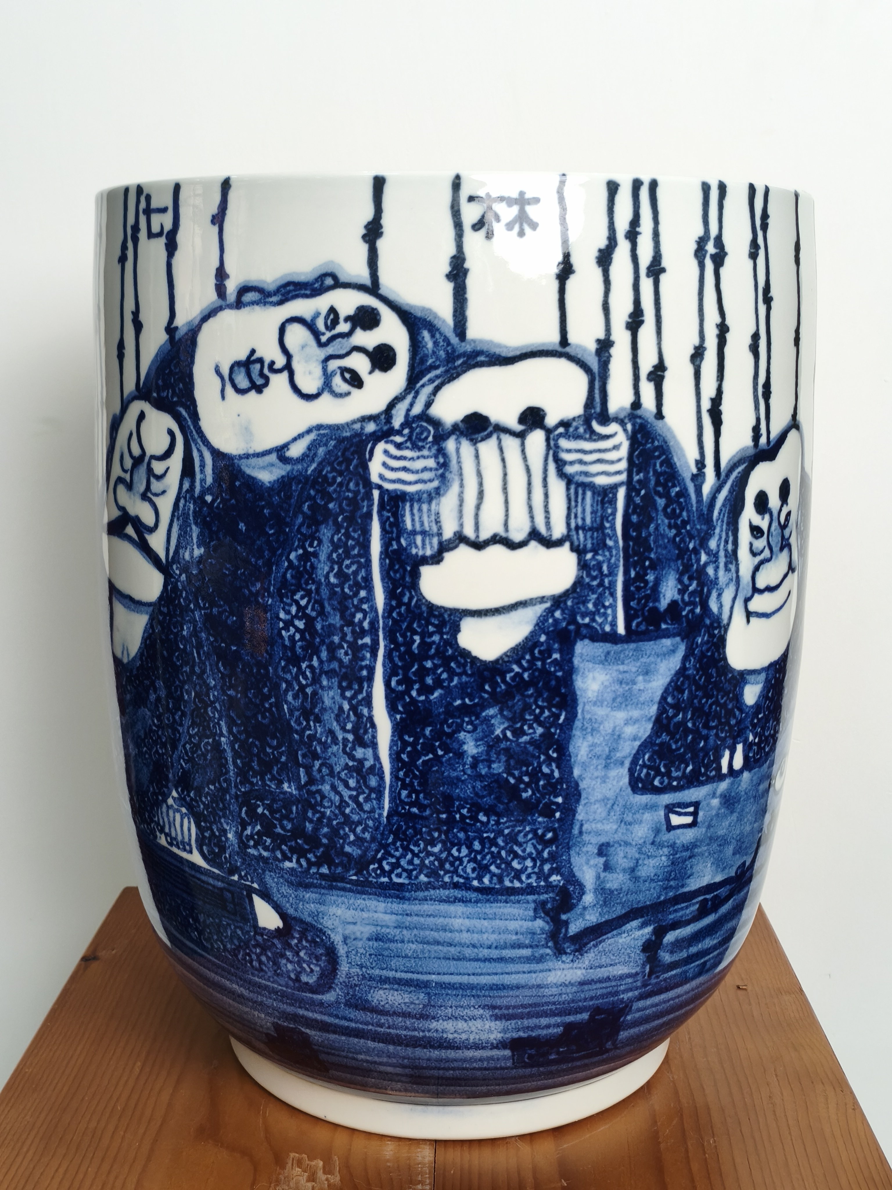 郭建国老师手工手绘原创花瓶