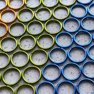 【强推】新版五彩铝圈铝环识别环鸽子脚环信鸽足环日式识别脚环