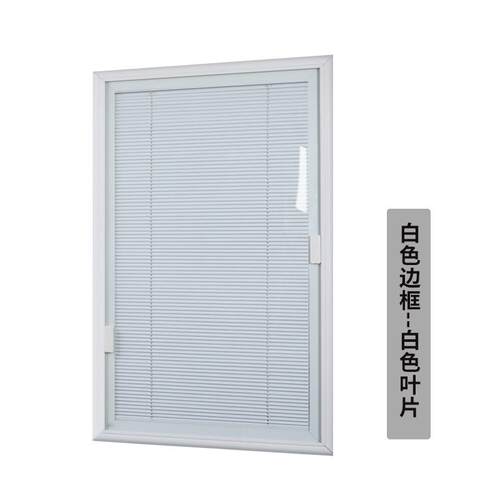 y0ez批发磁控百叶窗铝合金内玻内置中空百叶单开窗卫生间防水遮光