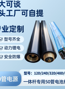 50管一体机锂电池组12v24v32v48v64v专用锂电池组