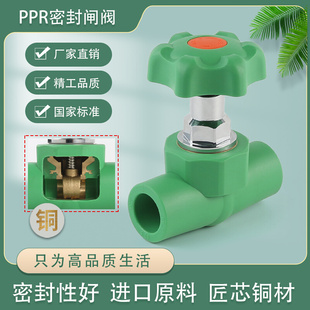 天一 ppr水管配件 PPR阀门 PPR绿色 密封闸阀 金牛