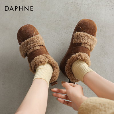 达芙妮加绒德训鞋女2025新款