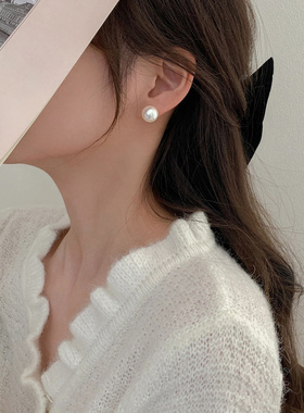 ninina繁花同款施家珍珠可盐可甜ins风百搭耳钉节日送礼物[0024]