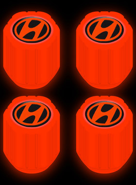 现代夜光气门嘴瑞纳瑞奕悦纳逸行i30领动朗动汽车轮胎气嘴帽装饰