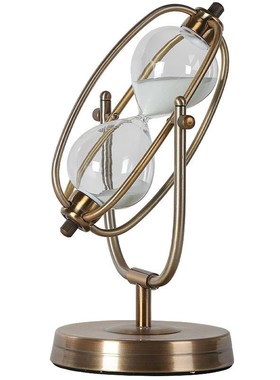 北欧创意金属沙漏轻奢摆件欧式办公室书架书房电视柜酒柜软装饰品