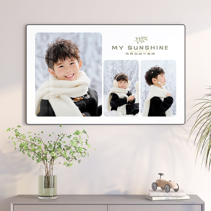 冲洗儿童照片做成相框挂墙免打孔加定制diy打印婚纱照全家福相片,家居饰品,相框/画框,淘宝优惠券,粉丝福利购,淘宝优惠卷