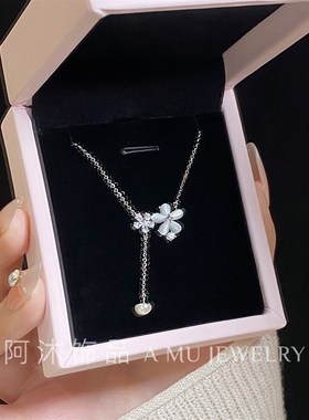 阿沐饰品项链女纯银2025新款小众轻奢简约百搭高级感闺蜜生日礼物